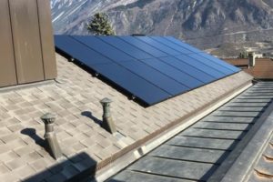Installation solaire photovoltaïque à Sierre