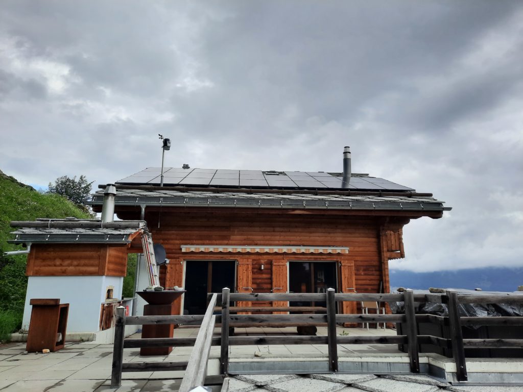 Installation solaire photovoltaïque à Hérémence