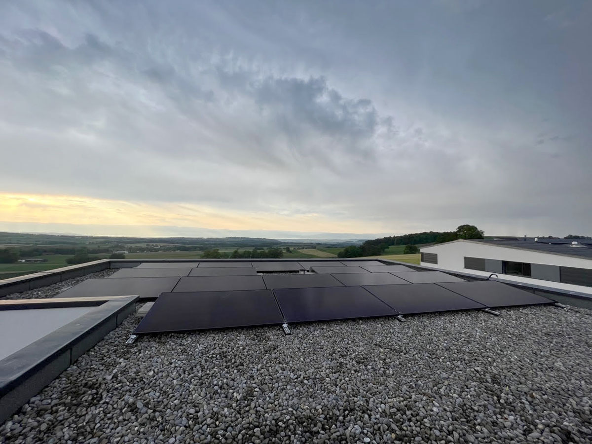 Installation solaire photovoltaïque à Lentigny
