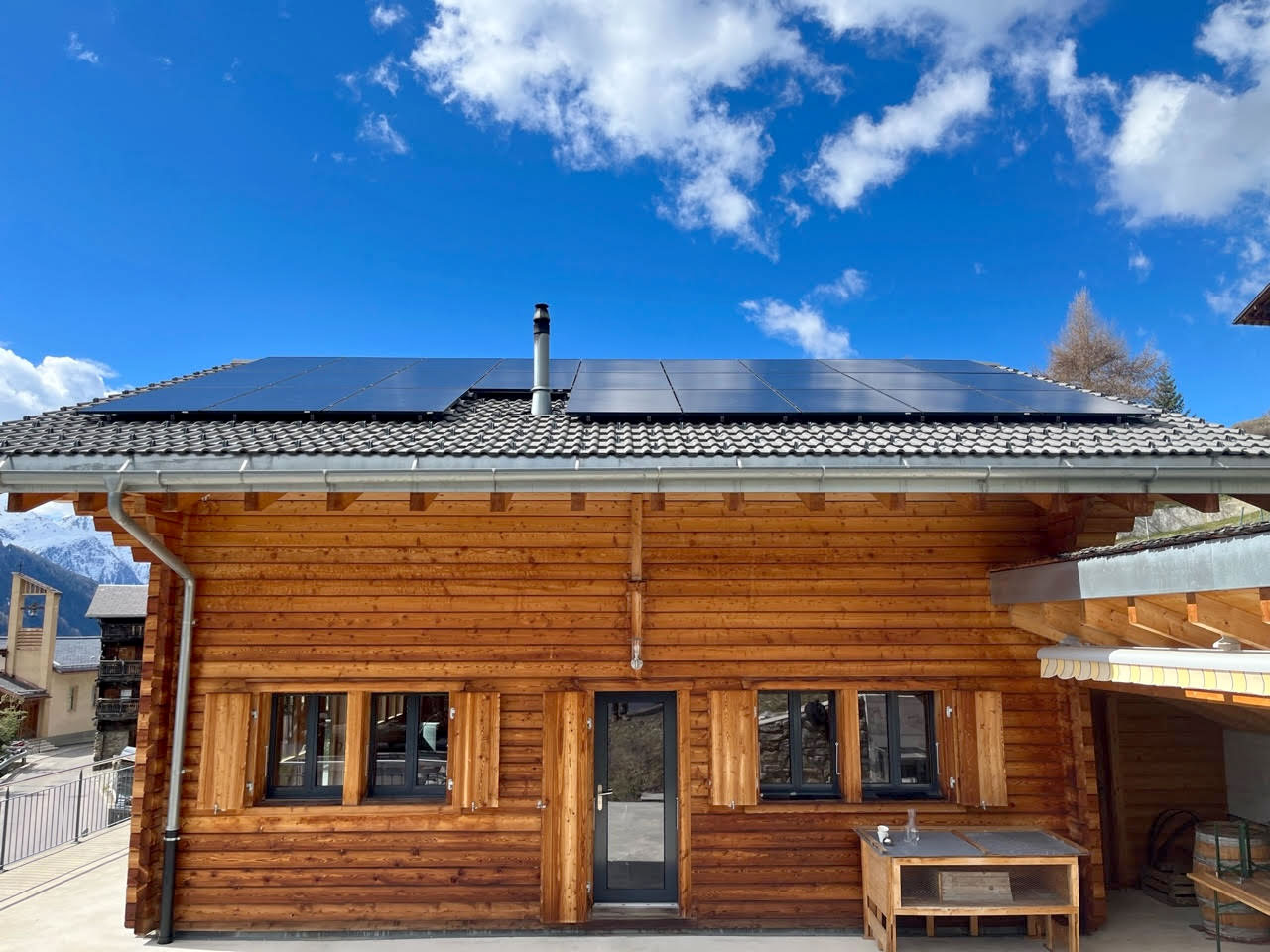 Installation solaire photovoltaïque à Saint-Martin en Valais